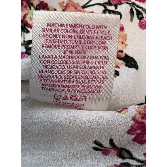 No Boundaries Juniors Smocked Front Square Neck Woven Top Sz M(7-9) Cottage Boho - Picture 5 of 7